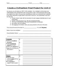 Create custom posters for your art studio or make your own unique designs and sell them online. Create Your Own Civilization Worksheets Teaching Resources Tpt
