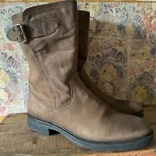 Details About Tamaris Uk Size 5 38 Womens Brown Nubuck Boots Calf Ankle Leather Biker Boot