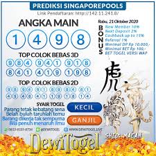 Togel Wap Prediksi Sgp Rabu 21 Oktober 2020 In 2020 Facebook Group Oktober