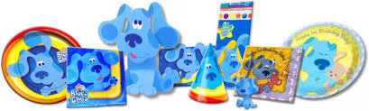 You can also have your children color them before the party and hang them around the house as decorations. Blue S Clues