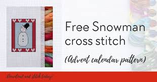 With over 200 designs, you'll find something here that is perfect for your next cross stitch project. Free Snowman Cross Stitch Advent Calendar Pattern Craft With Cartwright