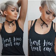 Short Hair Don T Care Tank Top Short Hair Styles Short Hair Styles Pixie Hair And Beard Styles