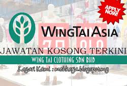 · wing tai clothing sdn bhd / wing tai fashion sdn bhd reserves the right to reject any voucher it. Jawatan Kosong Terkini Di Wing Tai Clothing Sdn Bhd 28 Jan 2019 Gaji Rm1 600 Rm2 800 Free Medical Insurance Coverage Etc Jawatan Kosong