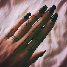 Its bold shape looks great when inked on fingers. 128 Most Original Finger Tattoo Designs