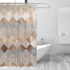 It is not lined, so the use of a separate shower liner is recommended. Copper And Blush Rose Gold Marble Argyle Shower Curtain 60x72 Inch With 12 Hooks Shower Curtains Hooks Liners Bathroom Accessories Ekbotefurniture Com