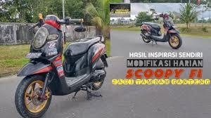 Modif scoopy low budget hasil keren abis. Review Modifikasi Honda Scoopy Terbaru Modif Harian Youtube