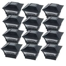 Greenlighting Aluminum Solar Post Cap Light 4x4 Wood Or 6x6 Pvc 12 Pack Walmart Com Walmart Com