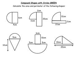 Image Result For Semicircle And Quarter Circle Worksheet Worksheets Math Circle