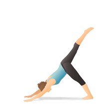 Yoga Pose One Legged Downward Facing Dog Yoga Information Yoga Breathing Yoga