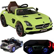 Sls Amg Cabriolet Elektro Kinderauto Kinderfahrzeug Kinder Elektroauto Matt Grun Elektroauto Kinder Autos Fahrzeuge