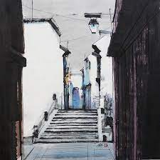 吳冠中 夏 watercolor art paintings chinese painting chinese artists