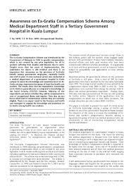 All of them are supported by sitegiant ecommerce website. Pdf Awareness On Ex Gratia Compensation Scheme Among Medical Department Staff In A Tertiary Government Hospital In Kuala Lumpur Anselm Su Academia Edu