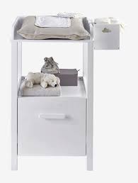 table a langer avec tiroir variety blanc vertbaudet table a langer tiroir boite de rangement
