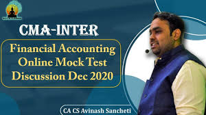 Cma Inter Financial Accounting Online Mock Test Paper Discussion Dec 2020 Ca Avinash Sancheti Youtube