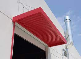 Imperial Marquee Awning With 24 Wide W Shaped Panels Aluminum Awnings Awning Covered Pergola