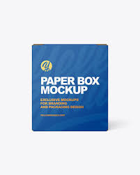 Download Paper Box Mockup In Box Mockups On Yellow Images Object Mockups PSD Mockup Templates