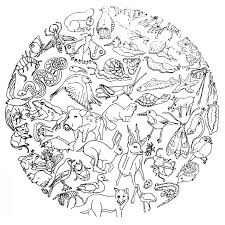 Coloriage adulte animaux dessin imprimer gratuit. Coloriage Mandala Animaux A Imprimer