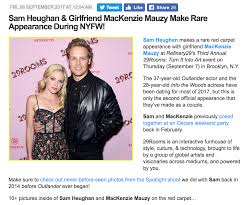 Who is sam heughan former girlfriend mackenzie mauzy. P Sam Heughan Girlfriend Mackenzie Mauzy Make Rare