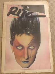 Ritz Issue No.15 1978 David Bailey and David Litchfield Fashion  Entertainment Art Iconic Jordan Cover Photo