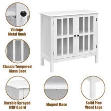 For this buffets & cabinets article, we share 10 glass cabinet designs to suit the modern home, which fit a range of categories, purposes, and most importantly tastes. Goplus Storage Buffet Cabinet Glass Door Sideboard Console Table Server Display White