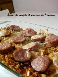 Gratin De Crozets Et Saucisse De Morteau Gateauxandco Gratin De Crozet Recette De Crozet Saucisse De Morteau