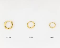 Buy Dainty Gold Huggie Hoops, Ribbon Twist, Clicker Hoop Earrings Spiral  Twist, Gold Entwine, Boho Hoops, Wreath Hoops, Rose Gold, 925 Silver Online  in India