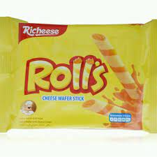 Instant snack from indonesia richeese nabati cheese. Richeese Rolls Keju 43 Gram Elevenia