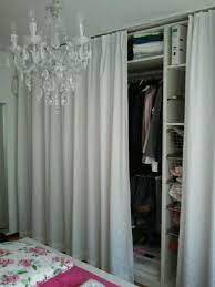 Begehbarer kleiderschrank selber bauen tipps und ideen. Kleiderschrank Pax Mit Vorhang Anstatt Turen Pax Ikea Curtain Wardrobe Schlafzimmer Schrank Kleiderschrank Mit Vorhang Schlafzimmer Deko