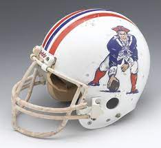 Game Worn 80 S Helmet New England Patriots Nfl Football Helmets Patriots Football Nfl New England Patriots