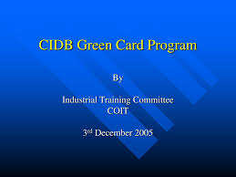 You will only have to pay these fees once every 10 years and it will prevent you from all the disadvantages of having an expired or lost green card like: Ppt Cidb Green Card Program Powerpoint Presentation Free Download Id 374017
