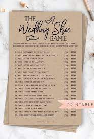 The Wedding Shoe Game Virtual Printable Bridal Wedding Etsy Rustic Bridal Shower Games Bridal Shower Rustic Printable Bridal Shower Games