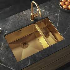 Menards® offers stylish lighting fixtures for every room in your home, in any style you can imagine. Vellamo Designer 1 5 Bowl Inset Undermount Brushed Gold Stainless Steel Kitchen Sink Waste 670 X 440mm Tap Warehouse