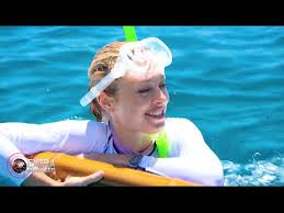Langdon was using a hydrofoil, assisted by professionals, but injured her knee and was pulled from the water. Giants Of The Deep Reporter Interview With Allison Langdon Youtube
