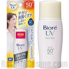 All in all, titanium dioxide is a famous sunscreen agent and for good reason, it gives broad spectrum uv protection (best at uvb and uva ii), it's highly stable, and it has a good safety. Biore Uv Perfect Face Milk Spf50 Pa Ratzillacosme