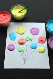Les Enfants Adorent La Peinture Mousse Decouvrez La Recette Maison Ici Peinture Gonflante Peindre Des Ballons Peinture 3d