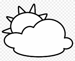 Black sun, black sun solar symbol inca empire, sun ray, symmetry, flower, sign png. Sun And Clouds Clipart Black And White Cloud Clipart Black N White Hd Png Download 800x610 5452140 Pngfind