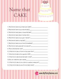 Do you know the secrets of sewing? Name That Cake Bridal Shower Game Free Printable
