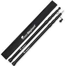 Telescoping Tarp Poles Set Of 2 - Tent Awning Poles