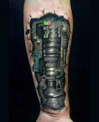 Unterarm Tattoo Biomechanik Biomechanik Tattoo Biomechanik Tattoos Biomechanic Tattoo