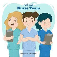 La representante de unicef en el país, rosa elcarte, señala que el ratio de nuestro sistema de salud de médicos/enfermeras está invertido. Hand Drawn Nurse Team Nurse Team How To Draw Hands Nurse