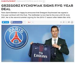 Grzegorz Krychowiak Zadebiutowal W Psg Laczy Nas Pilka
