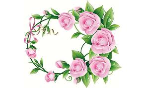 Seeking for free watercolor flowers png images? Hd Wallpaper Rosery Pink Green And Pink Floral Wreath Vector Roses Leaves Wallpaper Flare