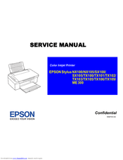 Epson stylus sx105 ink cartridges (t0711 / t0891). Epson Stylus Sx105 Manuals Manualslib