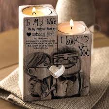 Get Your Beloved One A Special Gift Also Make A Great Birthday Christmas Gift Anniversary Gift To My Man My Candles Candle Holders Wooden Candle Holders