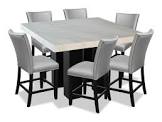 Cami 7-Piece Counter-Height Dining Set - Grey The Brick