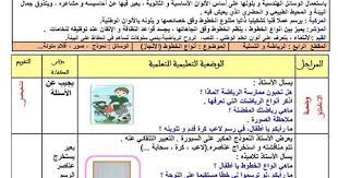 مذكرة أنواع الخطوط السنة الاولى ابتدائي الجيل الثاني learning arabic education memorandum