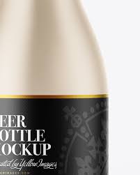 Ceramic Beer Bottle Mockup