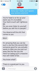An effective way to ignore someone without hurting their feelings is to directly say how you feel beforehand. Guy Goes Full Psycho After Getting Rejected By Girl Through Text Awkward Text Messages Awkward Texts Text Messages Mom