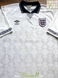If you can't get your hands on the latest shirt, classic football shirts and vintagefootballshirts.com both have tons of classic england kits in stock. England Home Football Shirt 1990 1992