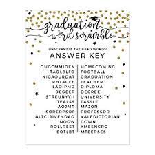 The sick student was sniffling in the back row. Andaz Press White And Gold Glittering Graduation Party Collection Word Scramble Game Cards 20 Pack Games Activities And Decorations Amazon In Health Personal Care